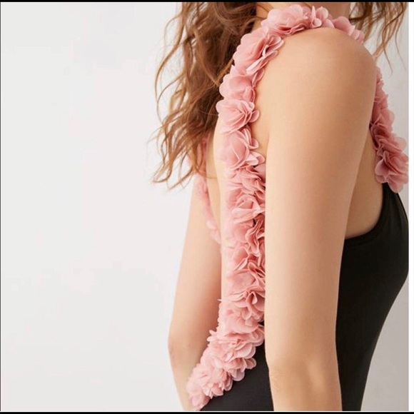 Other - Black Flower Onepiece